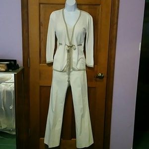 White House Black Market off white jeans